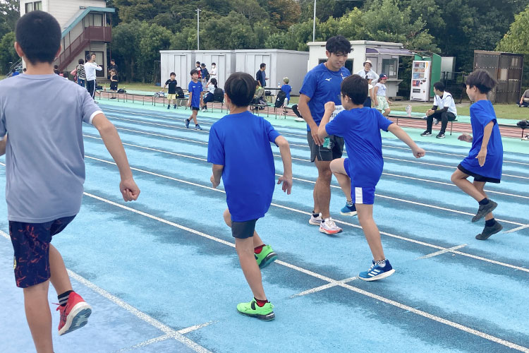 陸上教室の様子